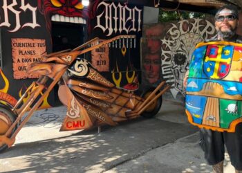 Presentación del Monumento Biker en Ciudad Victoria