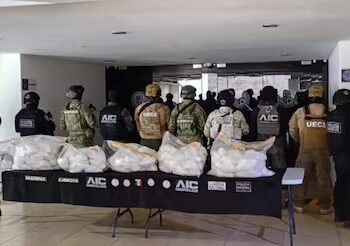 Aseguran bodega con más de 127 kg de droga en Yautepec, Morelos