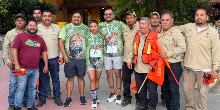 Más de 600 corredores participan en la primera Carrera por el 80° Aniversario del Zoológico de Tamatán
