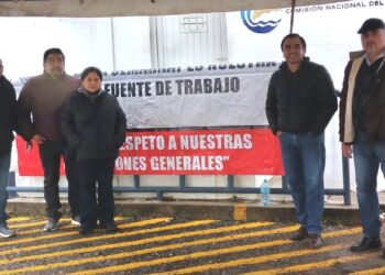 Trabajadores de Conagua protestan  por incumplimiento de acuerdos laborales