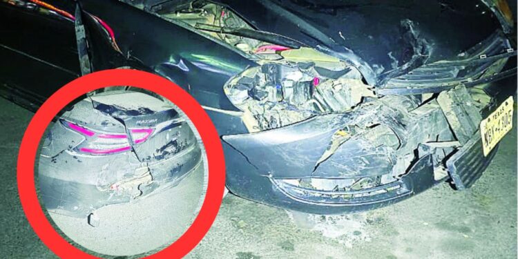 Accidente vial en colonia San Rafael Nuevo Laredo