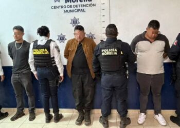 Policía detiene a presunto delincuente en Morelia con armas