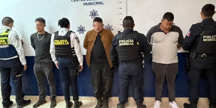 Policía detiene a presunto delincuente en Morelia con armas