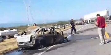 Accidente con pipa y tráiler en carretera Victoria-Zaragoza Tamaulipas