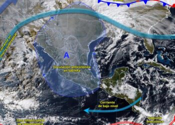 Mapa del pronóstico de heladas y bajas temperaturas en México para enero 2026