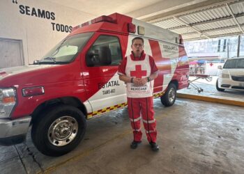 Ambulancia de Cruz Roja Mexicana en Ciudad Madero