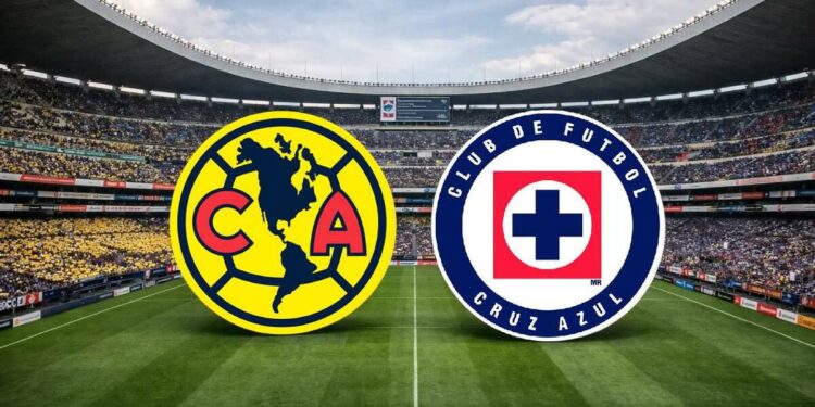 View of Estadio Azteca from stands during a football match