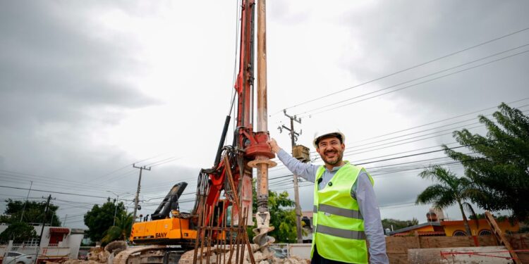 Instalaciones en construcción del Hospital General en Chetumal ISSSTE