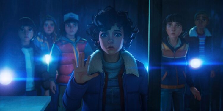 Serie animada Stranger Things Relatos del 85 en Netflix