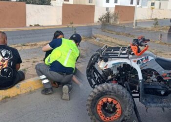 Accidente de cuatrimoto en colonia Bosques del Sur Nuevo Laredo