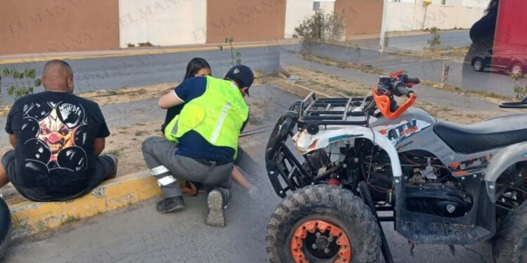 Accidente de cuatrimoto en colonia Bosques del Sur Nuevo Laredo