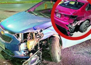 choque vehicular provocado por conductor ebrio en Nuevo Laredo