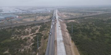 nuevo puente vehicular carretera MEX II en Nuevo Laredo