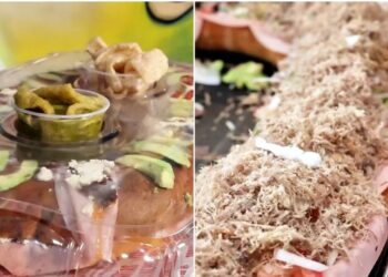 Rosca de torta de la barda con ingredientes tradicionales