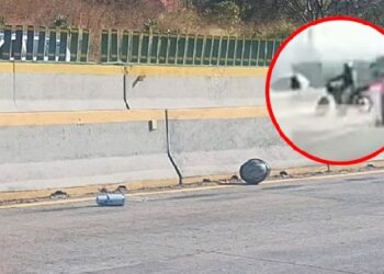 Motociclista abandona cuerpo en autopista México-Cuernavaca