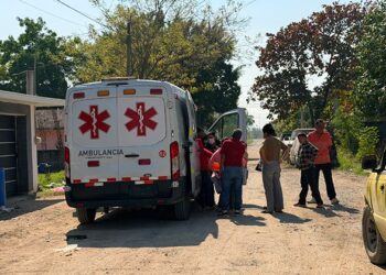 Paramédicos atienden a personas tras ataque de perro en colonia