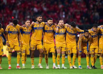 Jugadores de Tigres en pretemporada de futbol