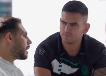 Sebastián Vegas entrenando con Club León en enero 2026