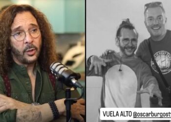 Óscar Burgos comediante mexicano en escenario