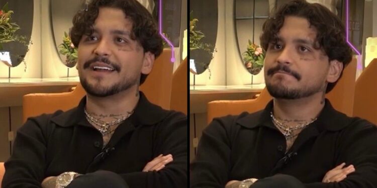 Christian Nodal durante entrevista sobre metas 2026