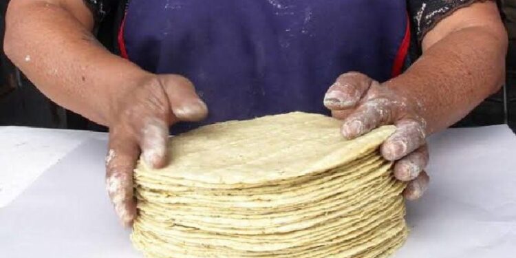 Kilogramo de tortilla en mercado de Tamaulipas