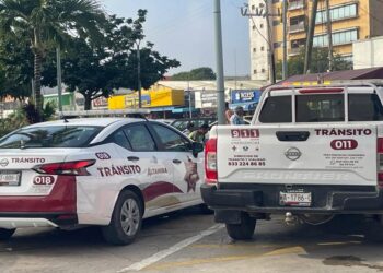 Agentes de tránsito de Altamira en operativo vial