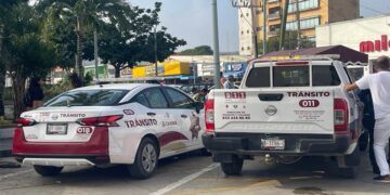 Agentes de tránsito de Altamira en operativo vial
