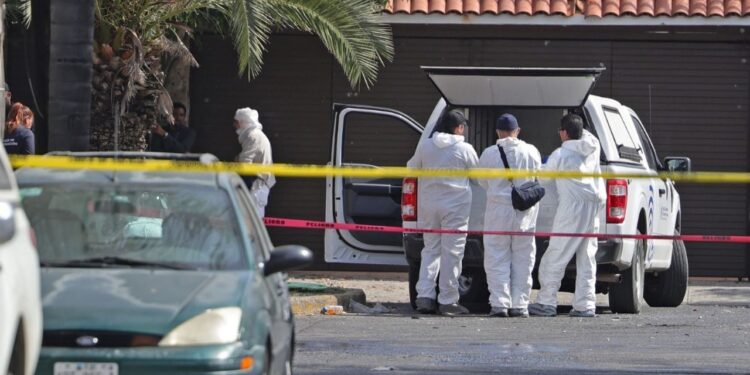 Lugar del asesinato y investigación en Zapopan Jalisco