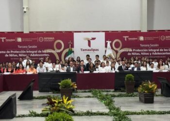 Niñas y niños en actividades de protección infantil en Tamaulipas