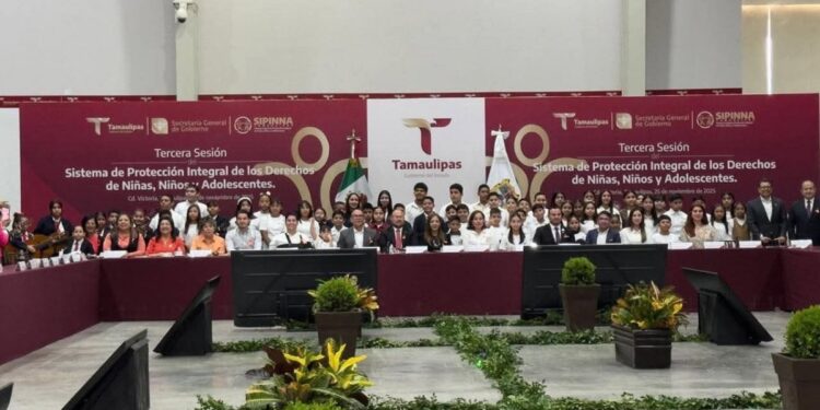 Niñas y niños en actividades de protección infantil en Tamaulipas