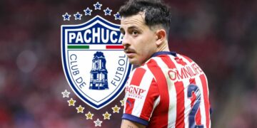 Alan Mozo en acción con la camiseta de Pachuca