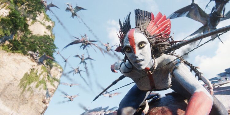 Publicidad de Avatar Fire and Ash en cartelera