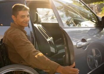 Vehículo con placa especial para discapacidad en Tamaulipas