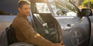 Vehículo con placa especial para discapacidad en Tamaulipas