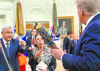 Andrés Manuel López Obrador durante evento público