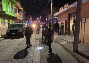 Lugar de incidente con presencia policial en Guanajuato