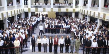 Gobernador Américo Villarreal en Palacio de Gobierno Tamaulipas