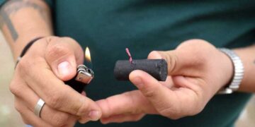 Atención de emergencia de Cruz Roja por pirotecnia en Madero