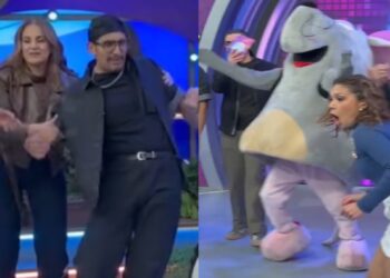 Capi Pérez discutiendo durante programa en vivo de televisión