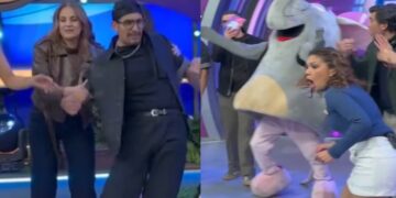 Capi Pérez discutiendo durante programa en vivo de televisión