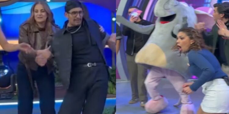 Capi Pérez discutiendo durante programa en vivo de televisión