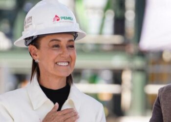 Claudia Sheinbaum durante visita a Hidalgo