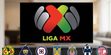 Pantallas mostrando partidos de Liga MX en diversas plataformas