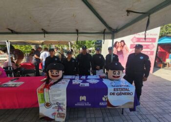 Módulo de prevención de violencia familiar en Plaza Allende Matamoros