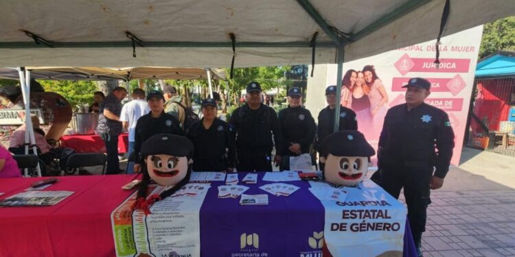 Módulo de prevención de violencia familiar en Plaza Allende Matamoros
