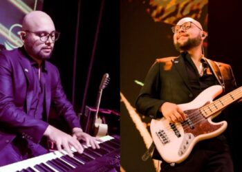 Músico Gerson Leos tecladista Banda MS