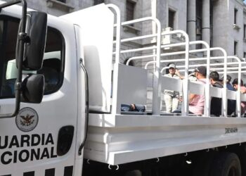 Jóvenes en reclutamiento de Guardia Nacional en Tamaulipas