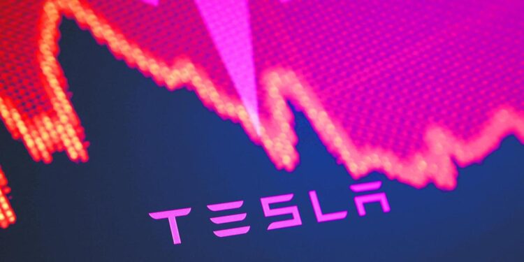 Vehículos eléctricos BYD y Tesla en exhibición