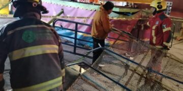 Juego mecánico Round Up en feria de Puebla