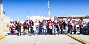 Entregan pavimentación de la calle Prolongación Arista en el Barrio Independencia